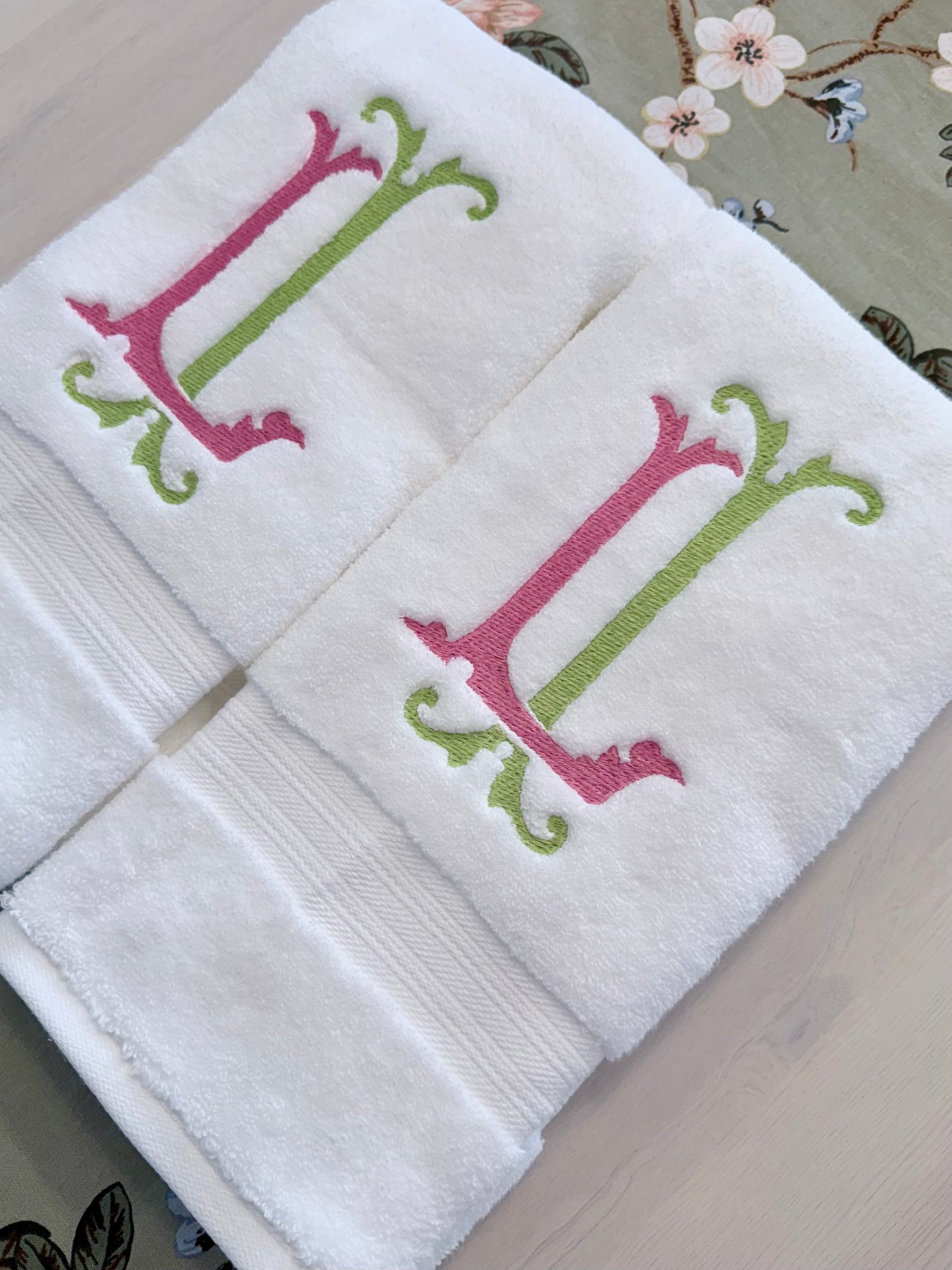 Chic Double Initial Towel