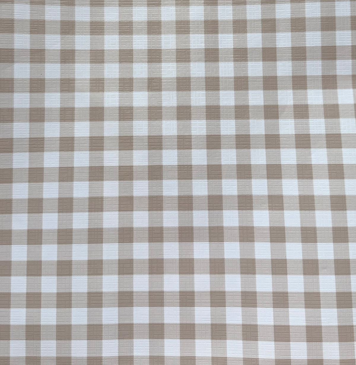 Khaki Gingham Canvas
