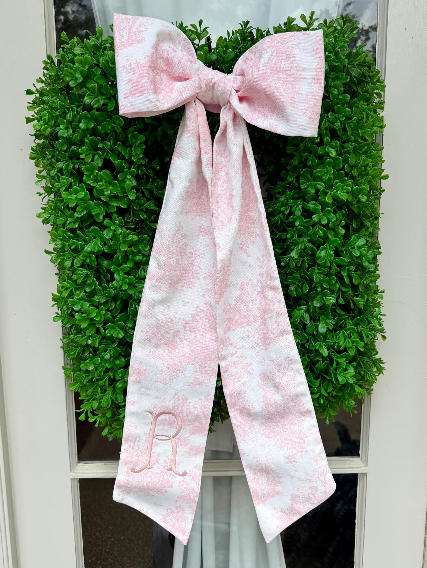 Toile Bow sash
