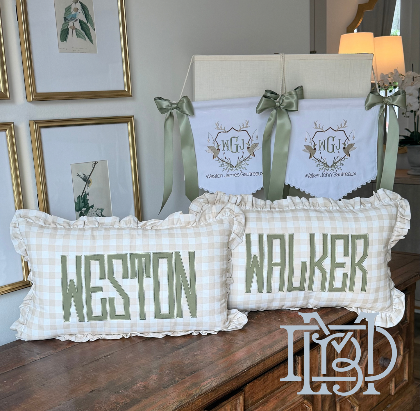 Gingham Pillows