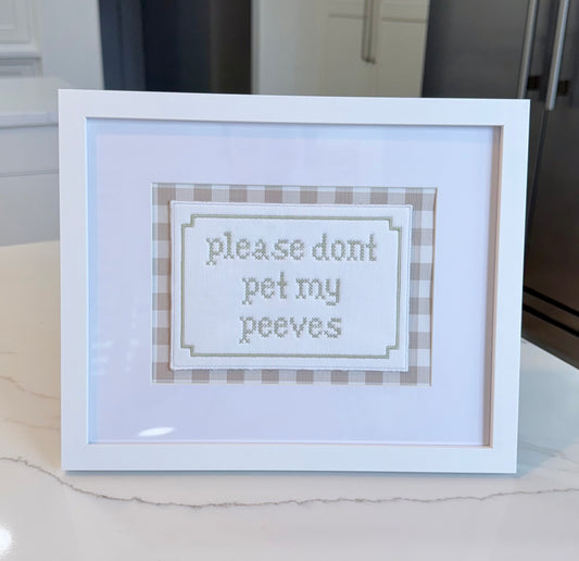 Khaki Gingham Canvas