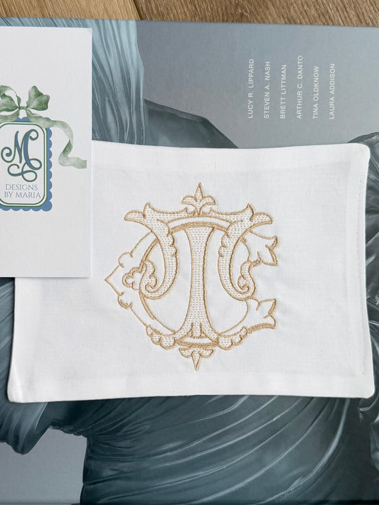 Bouquet wrap shuler monogram