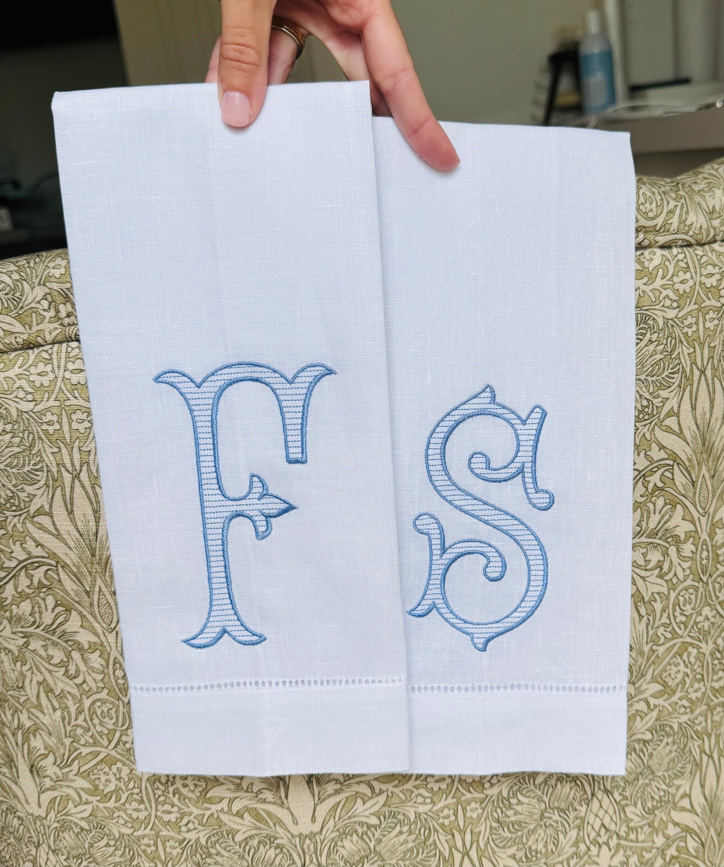 Romanesque striped towels