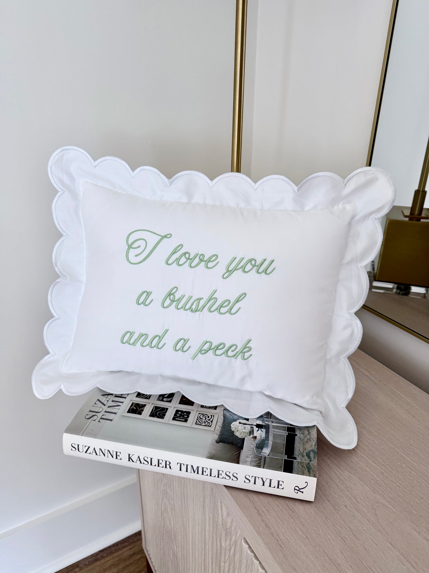 Bushel and a peck pillow