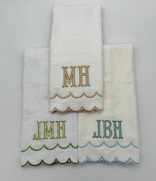 Scalloped Hand Towel