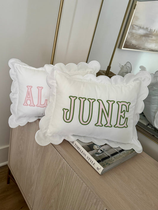 Scalloped Pillow