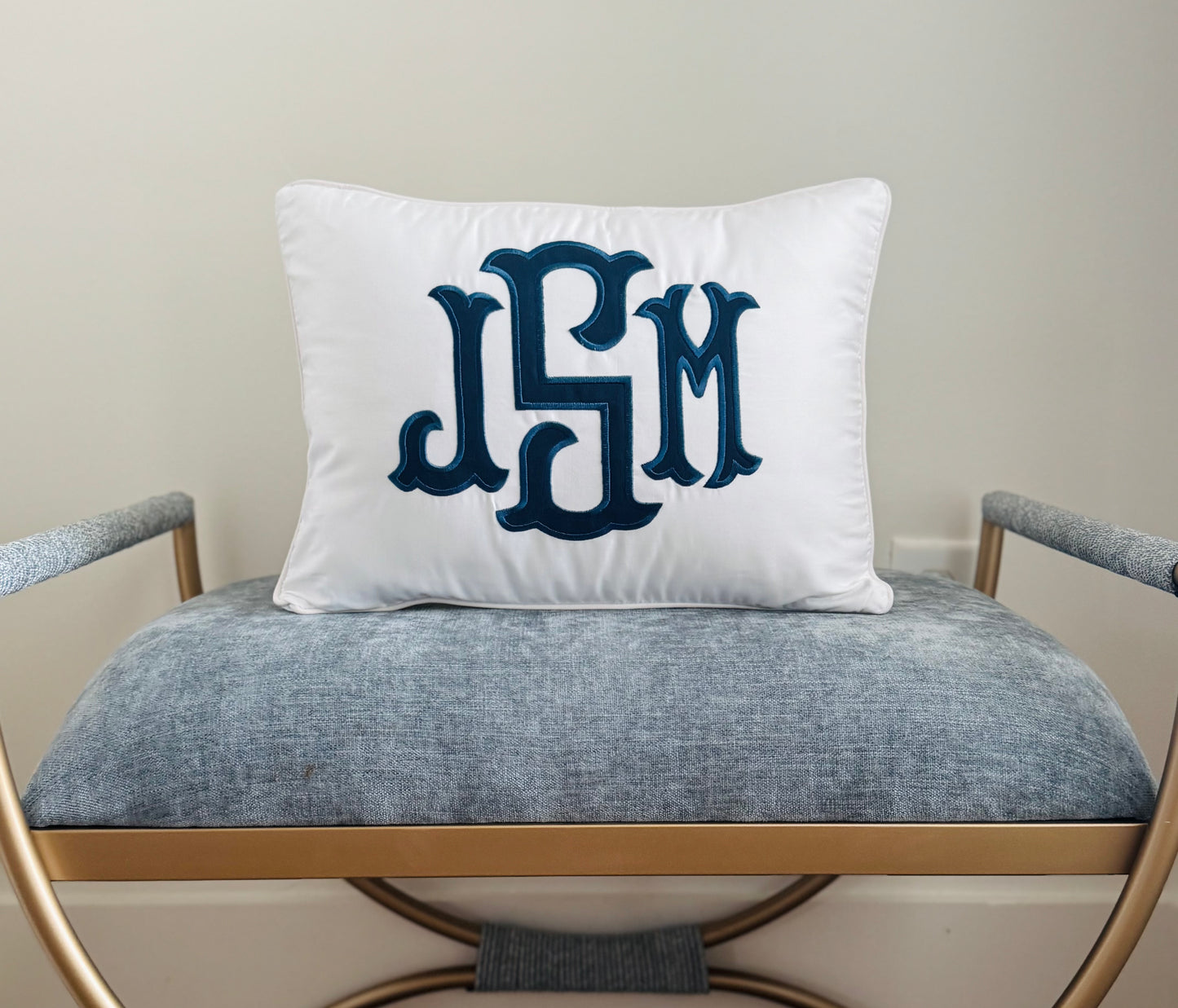 Chic Initial Pillow