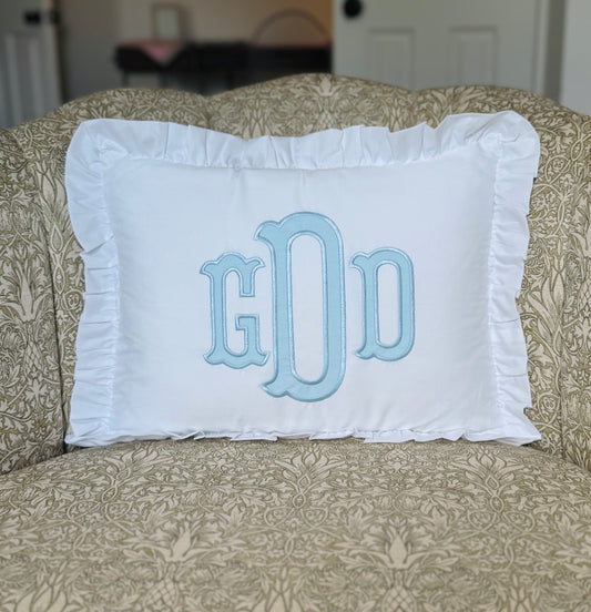 Chic Initial Pillow
