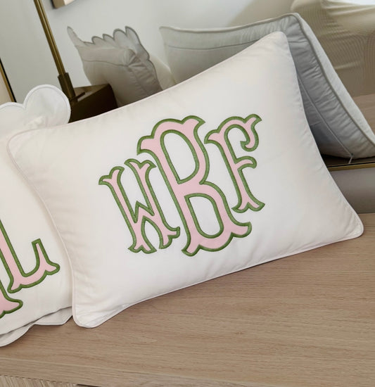 Chic Initial Pillow
