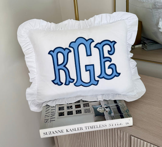 Chic Initial Pillow
