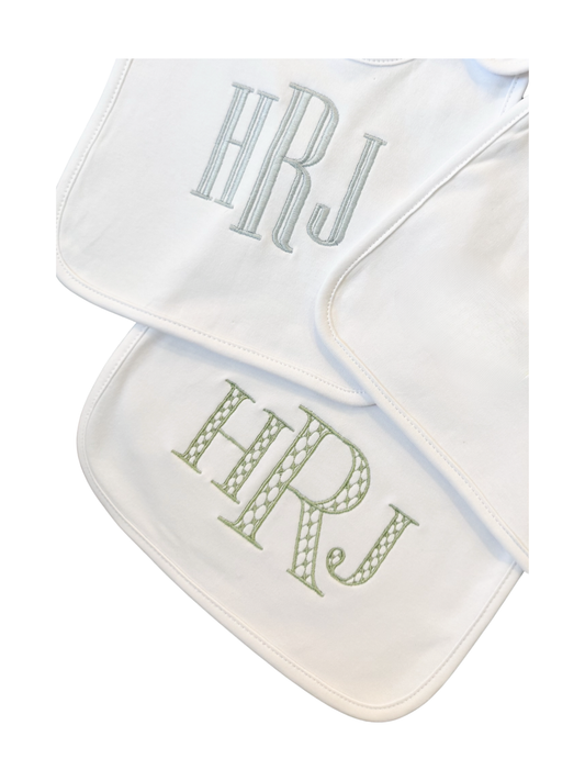 Monogram burp cloth (Single)